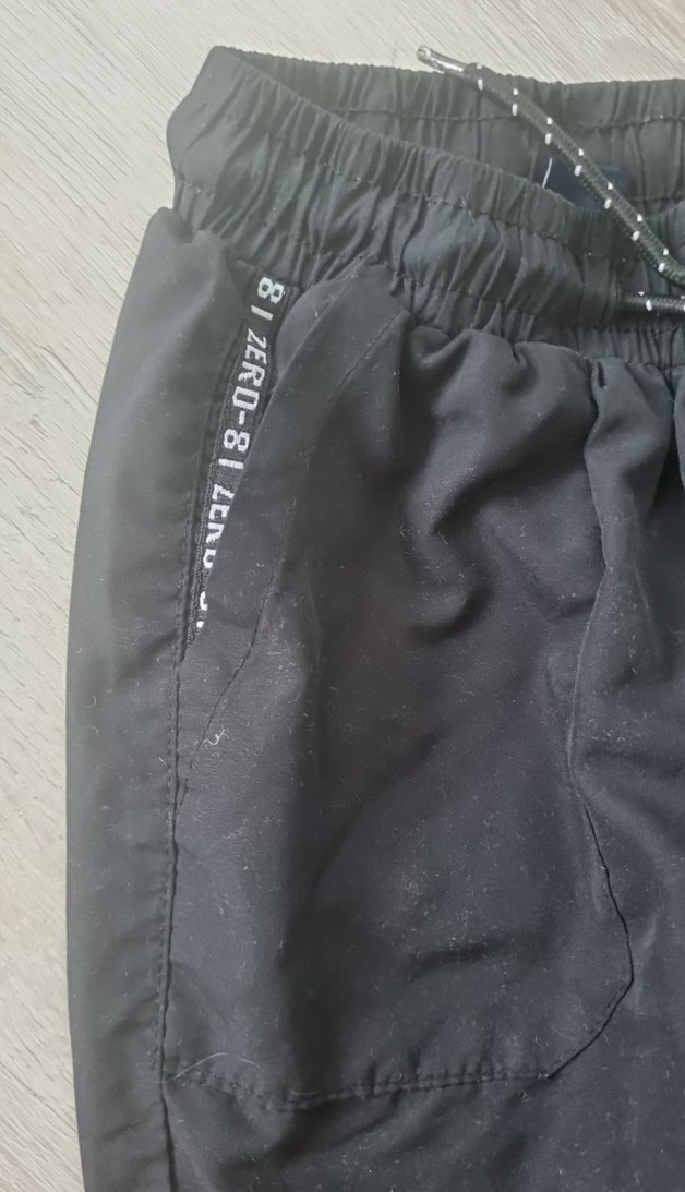 Erkek Çocuk Siyah Bol Kesim Keten Pantolon - Görsel 2