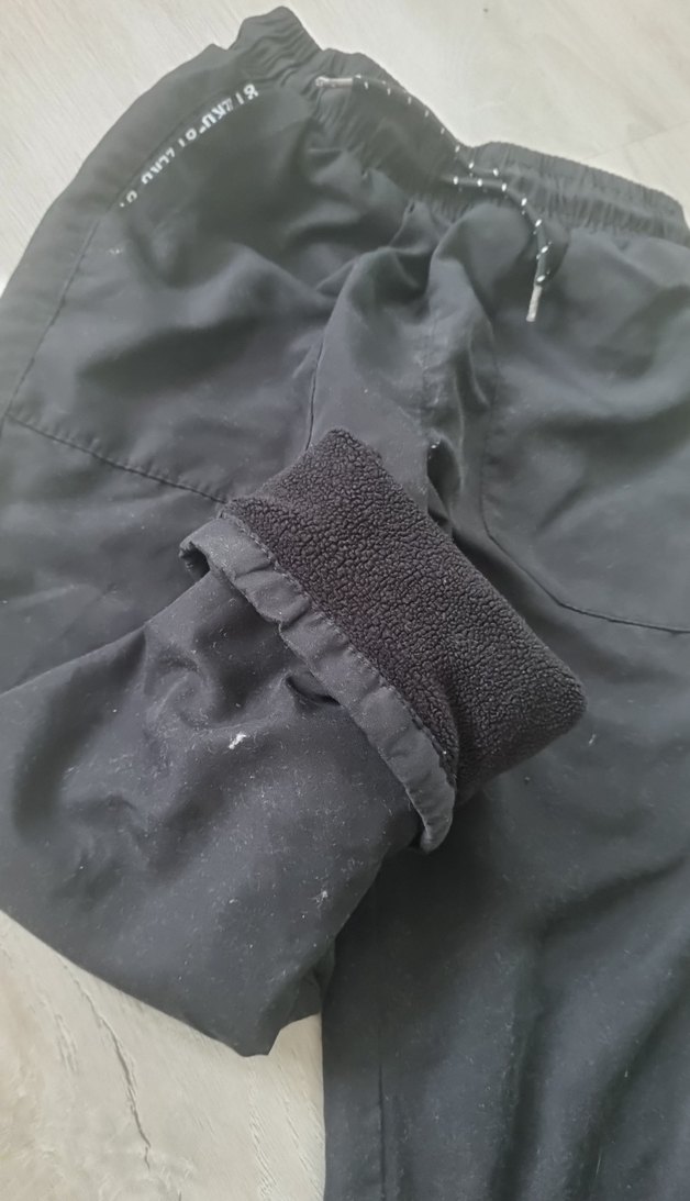 Erkek Çocuk Siyah Bol Kesim Keten Pantolon - Görsel 5