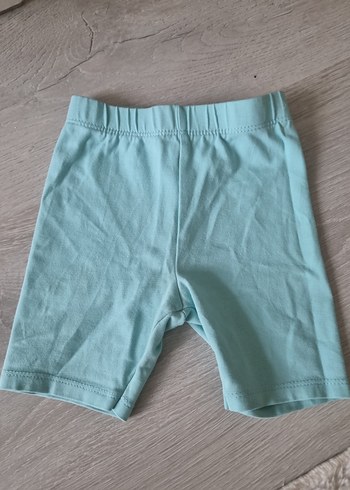 Kız Çocuk Turkuaz Pamuklu Şort - Görsel 2