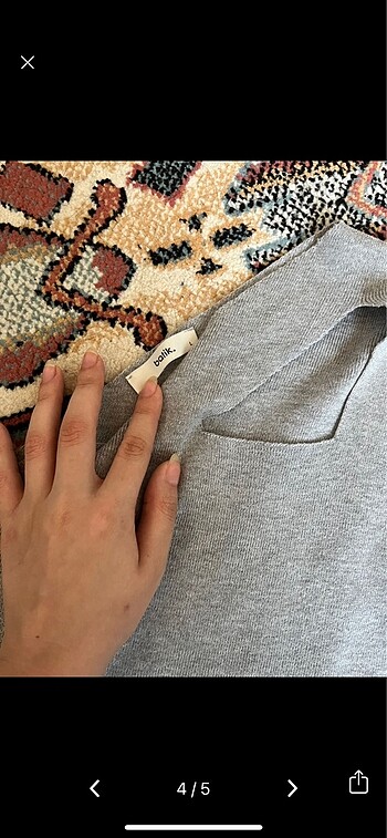l Beden Batik Örme Bluz