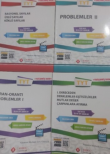Sonuç yayınları tyt matematik seti