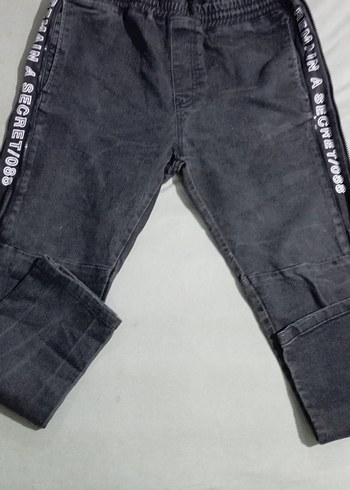 LC Waikiki Erkek Siyah Elastik Bel Denim Pantolon