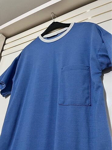 Mavi mini elbise - Görsel 2