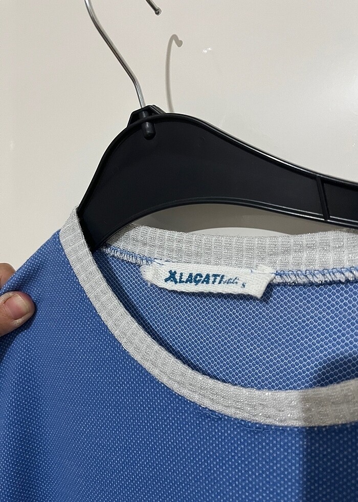 Mavi mini elbise - Görsel 3