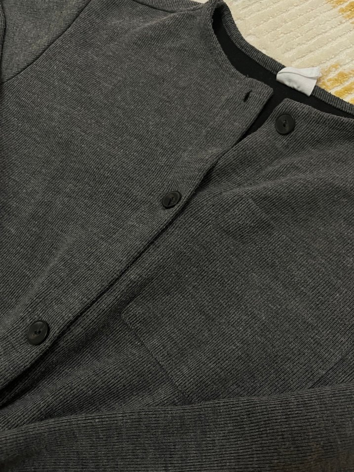 Düğmeli Gri tulum - Görsel 3