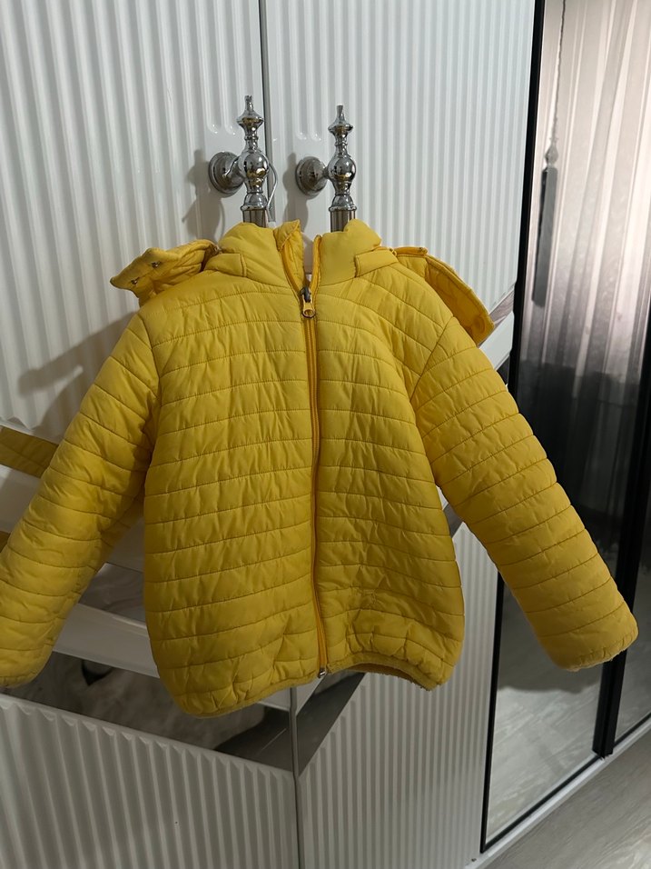 Sarı Erkek Çocuk Fermuarlı Mont 4 yaş - Görsel 3