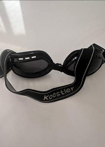 Erkek Vintage Siyah Biker Kayak Gözlüğü - Görsel 4