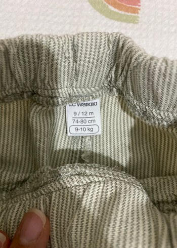 LC Waikiki Gri Çizgili Erkek Çocuk Bol Kesim Pantolon
