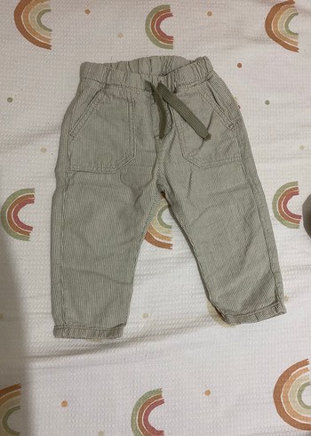 Gri Çizgili Erkek Çocuk Bol Kesim Pantolon