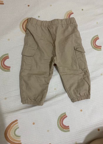 6-9 Ay Beden Bej Erkek Çocuk Bol Kesim Pamuk Pantolon
