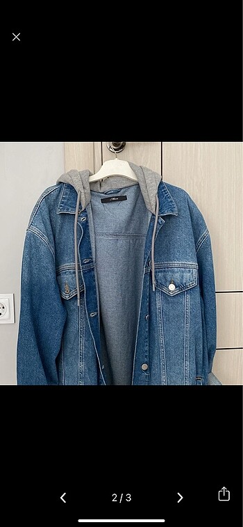 Mavi Jeans Mavi kot ceket şapkalı