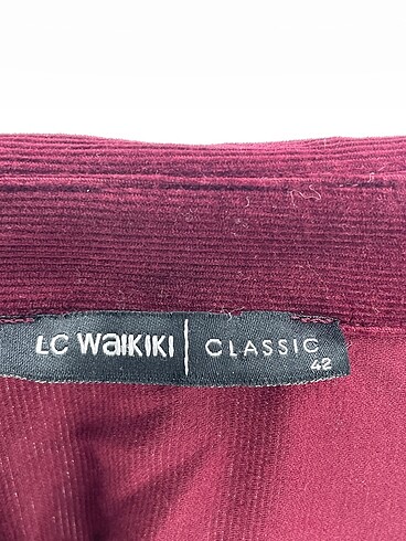 42 Beden bordo Renk LC Waikiki Kısa Elbise %70 İndirimli.