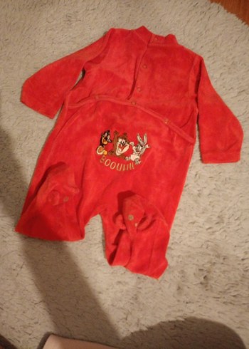 Kız Bebek Kırmızı Tulum - Görsel 5