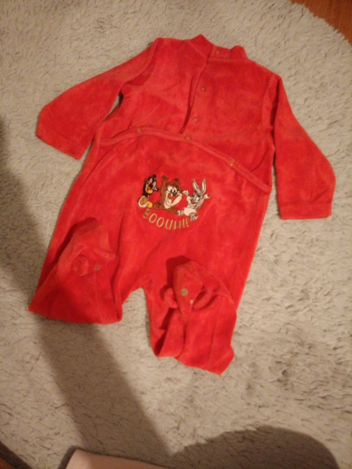 Kız Bebek Kırmızı Tulum - Görsel 5