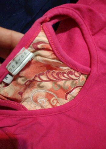 Fit Pembe Üst ve Lacivert yazlık kumaş pantolon - Görsel 7