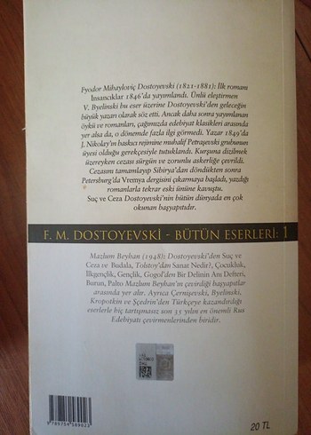 Beden Renk Suç ve Ceza - Fyodor Mihayloviç Dostoyevski