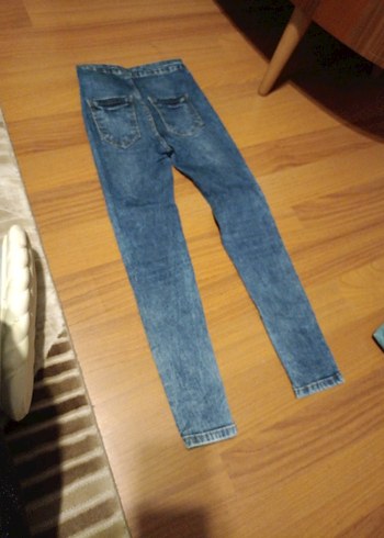 Mavi Dar Kesim Midi Kadın Kot Pantolon - Görsel 6