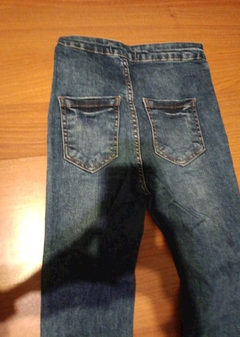 Mavi Dar Kesim Midi Kadın Kot Pantolon - Görsel 7