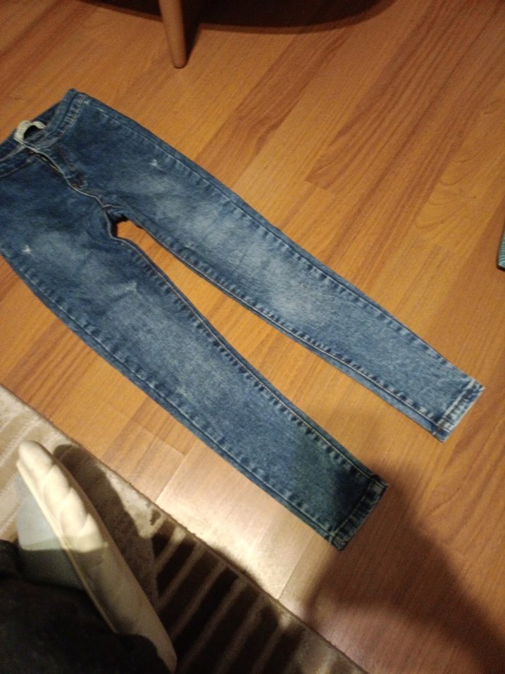 Mavi Dar Kesim Midi Kadın Kot Pantolon - Görsel 2