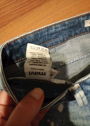 Mavi orjinal  Denim Pantolon - Görsel 5