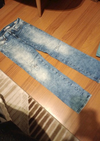 Mavi orjinal  Denim Pantolon - Görsel 2