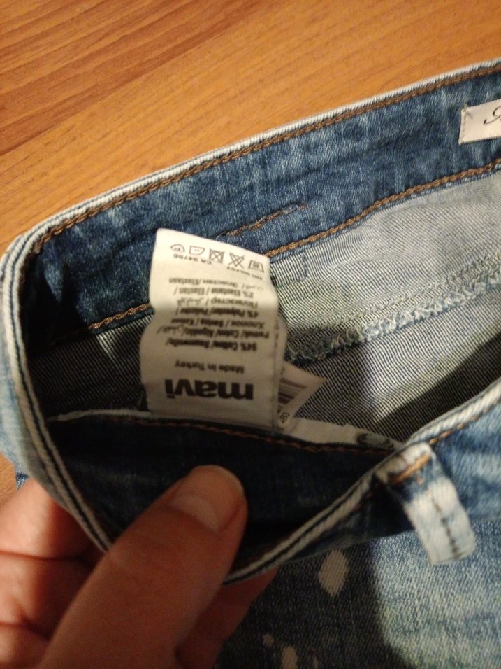 Mavi orjinal  Denim Pantolon - Görsel 5