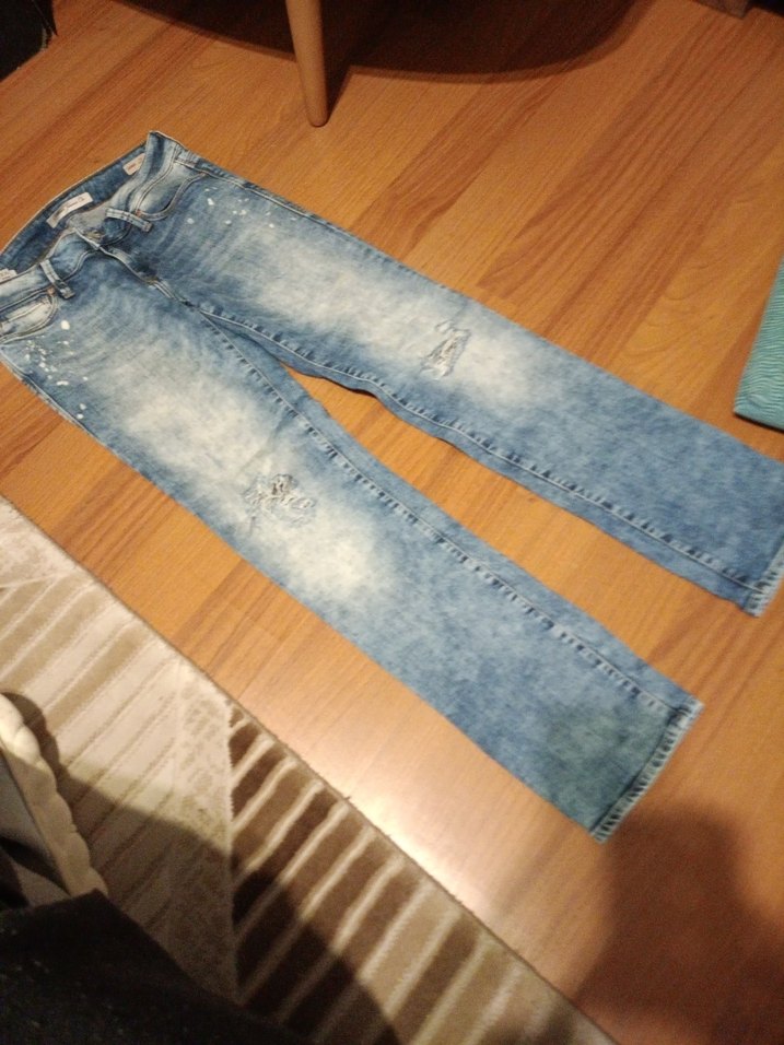 Mavi orjinal  Denim Pantolon - Görsel 2