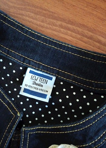 Kız Çocuk Koyu Mavi Denim Bolero - Görsel 4