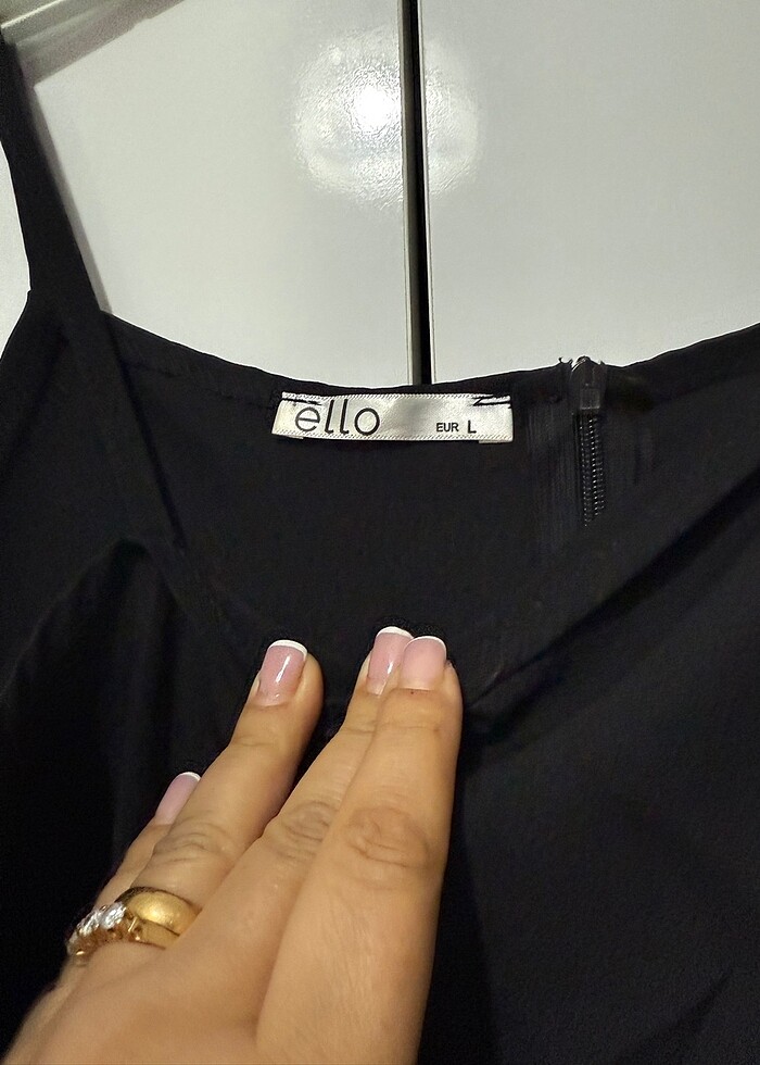 Siyah kalem elbise - Görsel 4