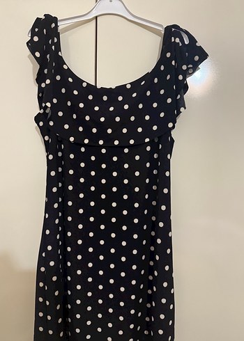 Puantiye Desenli diz altından az daha uzun maxi boy .xl beden - Görsel 6