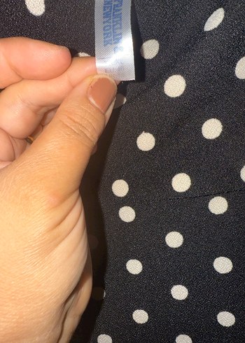 Puantiye Desenli diz altından az daha uzun maxi boy .xl beden - Görsel 2