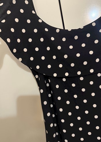 Puantiye Desenli diz altından az daha uzun maxi boy .xl beden - Görsel 5