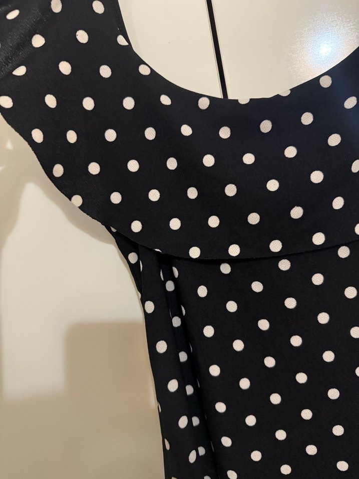 Puantiye Desenli diz altından az daha uzun maxi boy .xl beden - Görsel 5