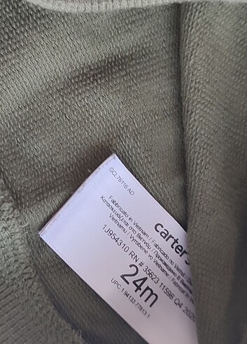 24-36 Ay Beden haki Renk Carter's sweatshirt