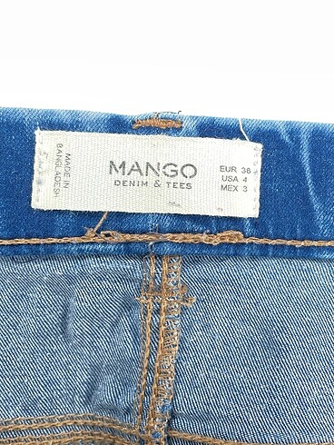 36 Beden lacivert Renk Mango Jean / Kot %70 İndirimli.