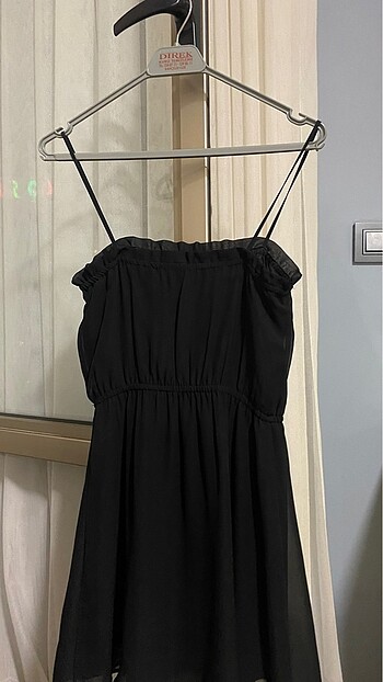 H&M siyah tül elbise