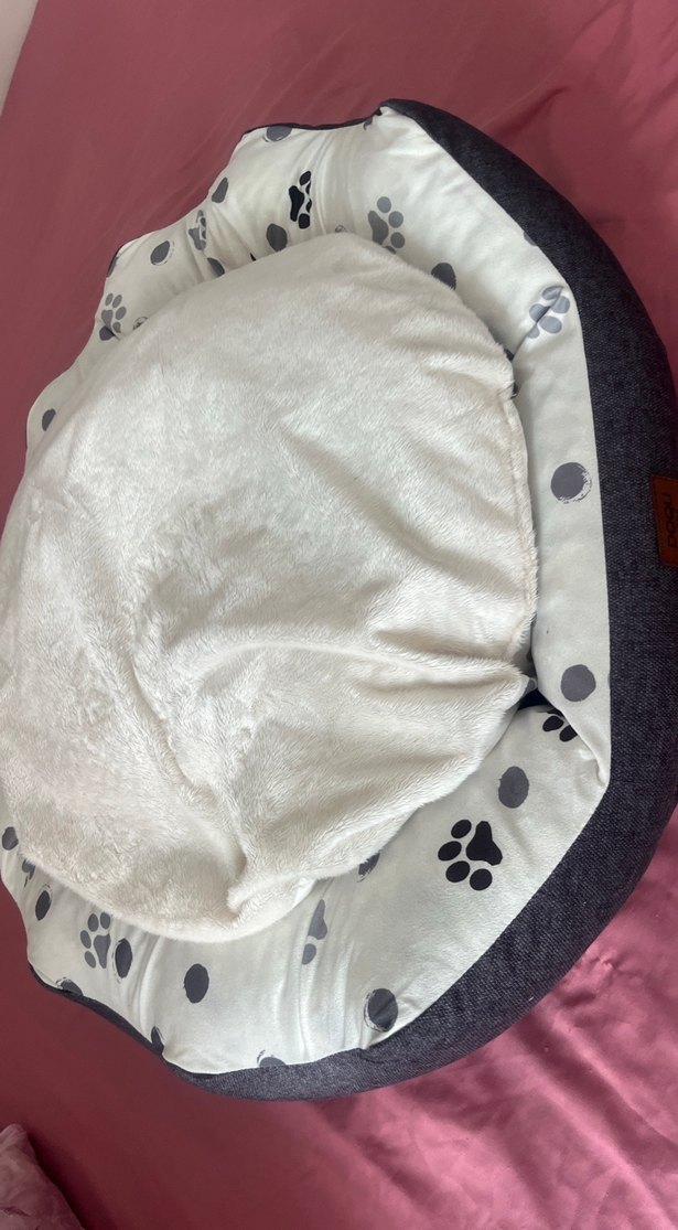 Gri desenli Kedi-köpek yatağı - Görsel 2