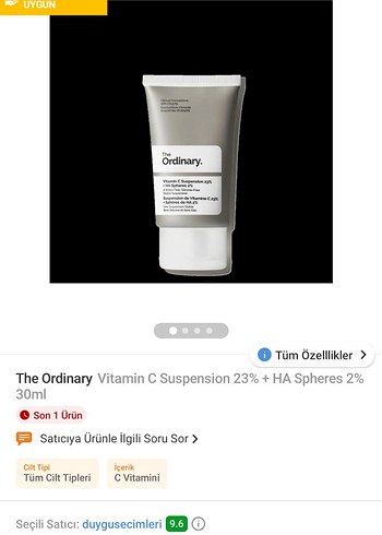 The Ordinary 30 ml nemlendirici