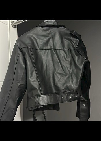 Siyah Deri Ceket - Görsel 2
