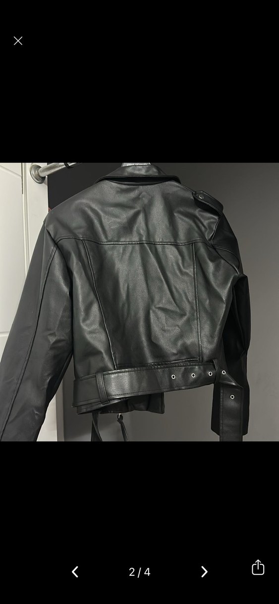 Siyah Deri Ceket - Görsel 2
