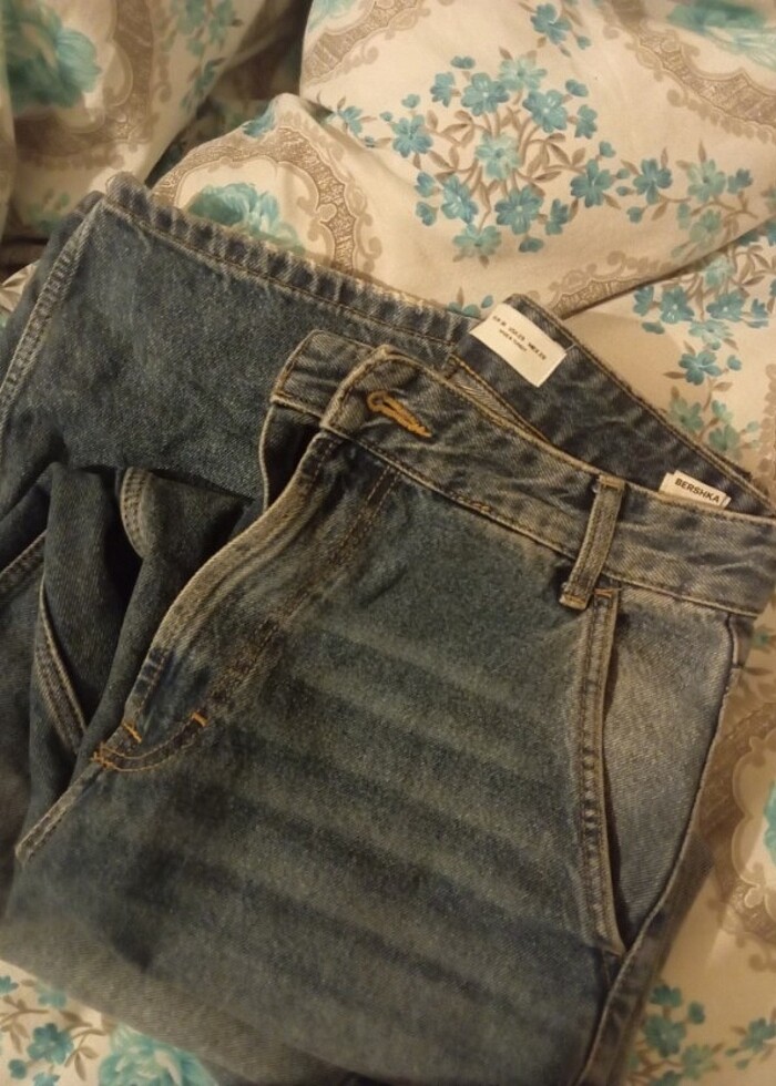 Bershka soluk efektli skater baggy jean - Görsel 2