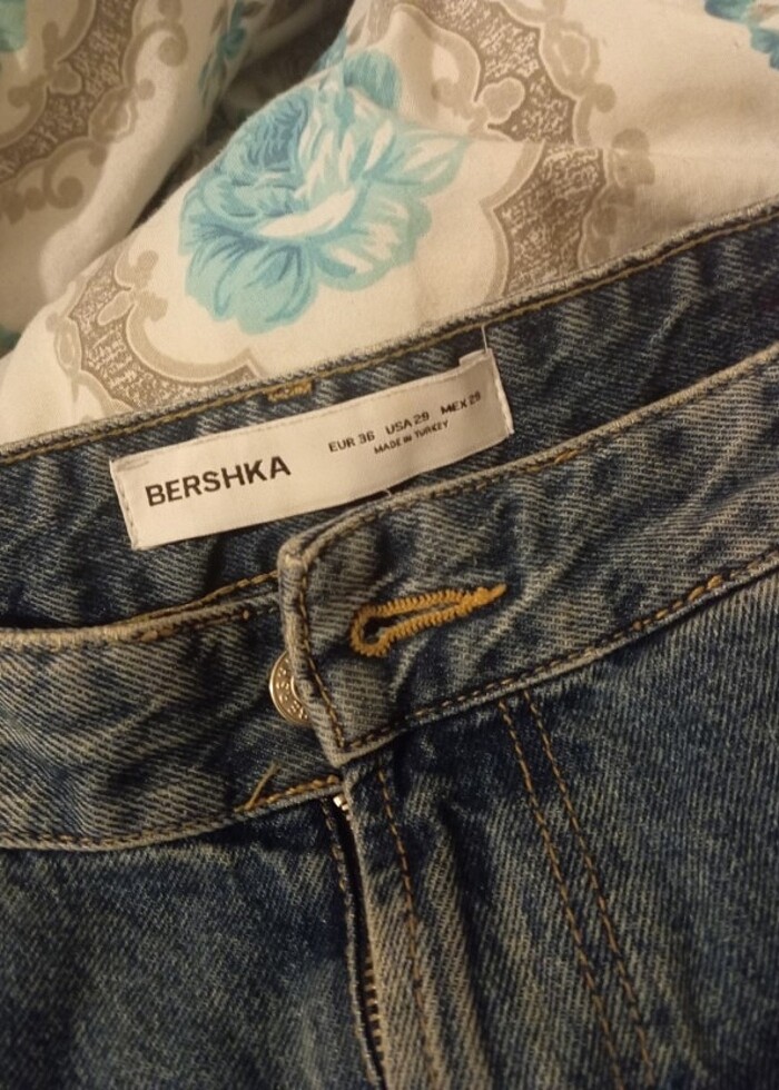 Bershka soluk efektli skater baggy jean - Görsel 3