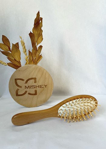 Diğer MISHEY Ahşap bambu Saç Fırçası