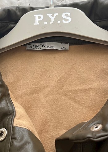 Düğmeli Kahverengi Deri Kadın Ceket - Görsel 4