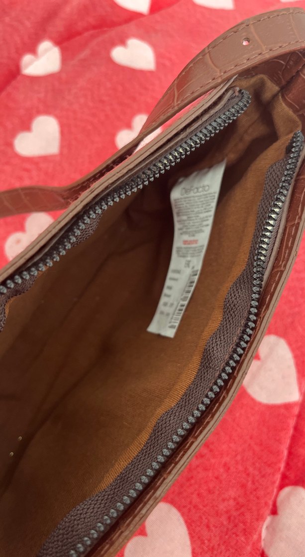 Kahverengi Deri  Kadın Çanta - Görsel 2