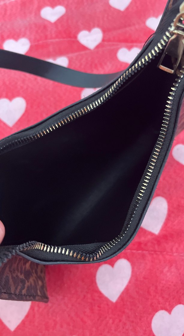 Kahverengi Leopar Desenli Deri Çanta - Görsel 3