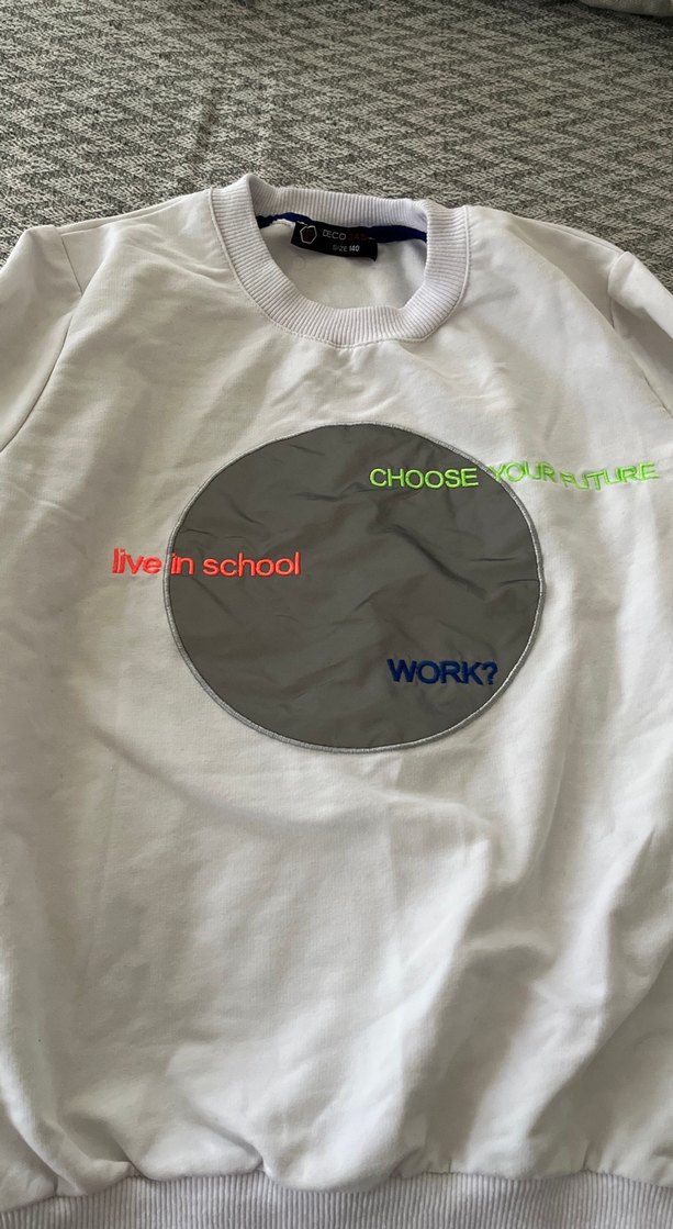 Beyaz çoçuk swet - Görsel 2