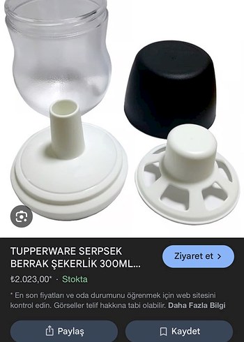 TUPPERWARE şekerlik - Görsel 4