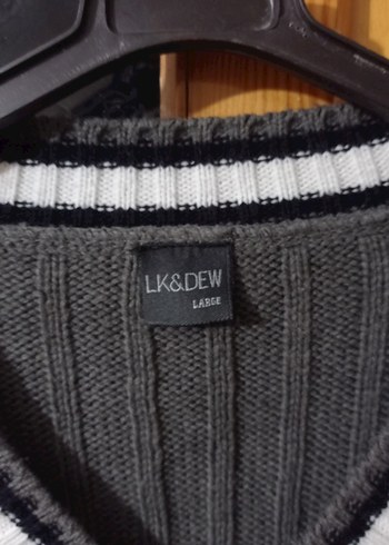 Gri V Yakalı Erkek Kazak - Görsel 3