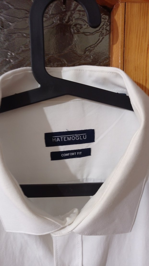 Beyaz Erkek Klasik Keten Gömlek - Görsel 3